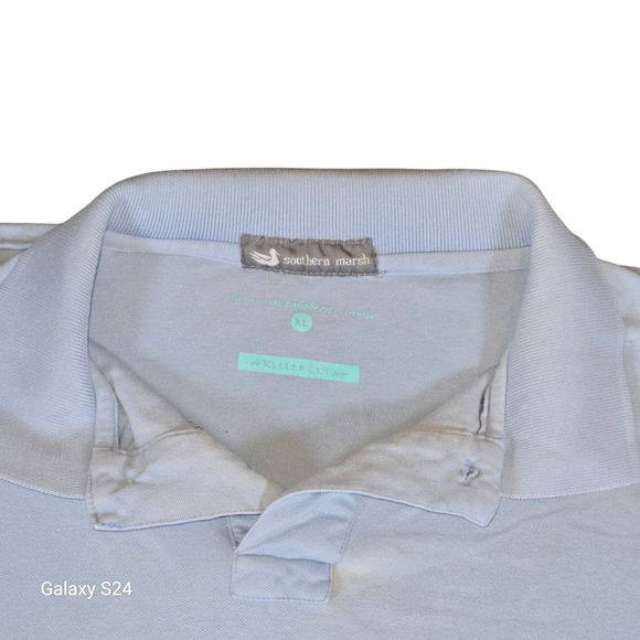 Southern Marsh Men's XL Polo Shirt  Everyday Wear Teal Duck Logo - Picture 1 of 6